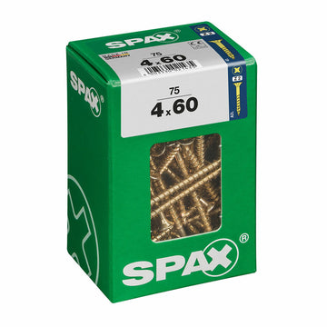 Boîte à vis SPAX Vis à bois Tête plate (4 x 60 mm) (4,0 x 60 mm)