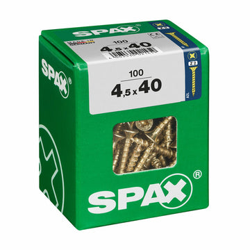 Boîte à vis SPAX Vis à bois Tête plate (4,5 x 40 mm)