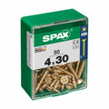 Box of screws SPAX Wood screw Flat head (4 x 30 mm) (4,0 x 30 mm)