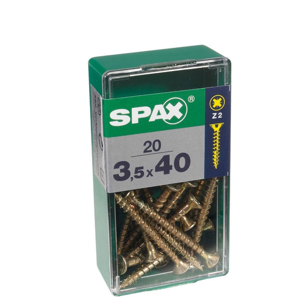 Škatla z vijaki SPAX Yellox Les Ravna glava 30 pcs (4,5 x 50 mm)