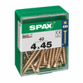 Boîte à vis SPAX Vis à bois Tête plate (4 x 45 mm) (4,0 x 45 mm)