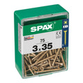 Box of screws SPAX Yellox Wood Flat head 75 Pieces (3 x 35 mm)