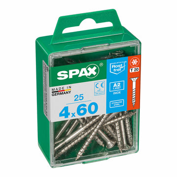 Boîte à vis SPAX 4197000400602 Vis à bois Tête plate (4 x 60 mm) (4,0 x 60 mm)