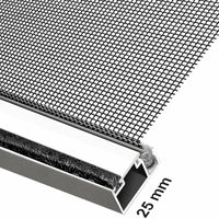 Moustiquaire Schellenberg Porte Fibre de Verre Aluminium Blanc (100 x 210 cm)