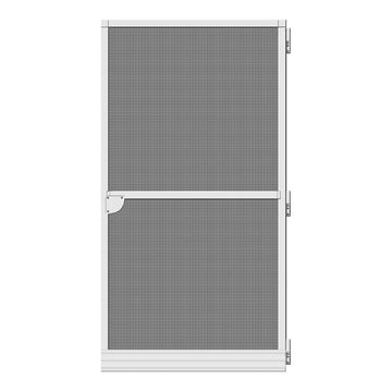 Moustiquaire Schellenberg Porte Fibre de Verre Aluminium Blanc (100 x 210 cm)