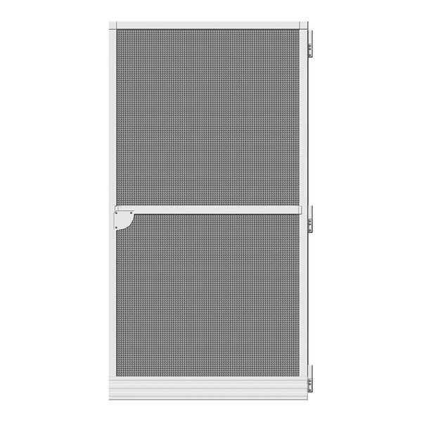 Moustiquaire Schellenberg Porte Fibre de Verre Aluminium Blanc (100 x 210 cm)