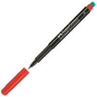 Permanent marker Faber-Castell Multimark 1523 M Red (10Units)