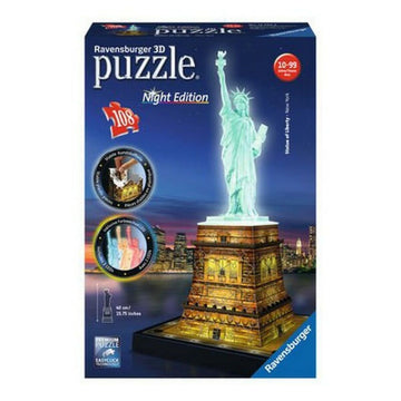 3D Puzzle Night Edition Ravensburger 12596 (108 pcs) 216 Pieces 108 Pieces
