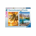 Puzzle Ravensburger Mountains & Beach 2 x 500 Pièces