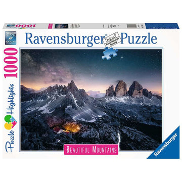 Puzzle Ravensburger 17318 Three Peaks at Lavaredo - Italy 1000 Stücke