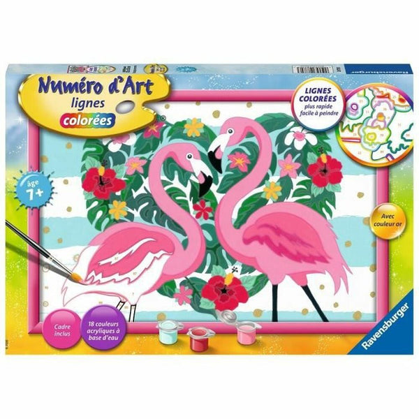 Pictures to colour in Ravensburger Flamingos in Love