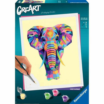 Dessins à peindre Ravensburger CreArt Large Elephant 24 x 30 cm