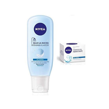 "Nivea Moisturizing Cream Normal Skin 50ml + Make-up Remover Under The Shower 150ml"