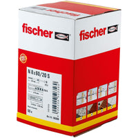 Chevilles et vis Fischer N-S 50356 Fraisée M8 x 60 mm (50 Unités)