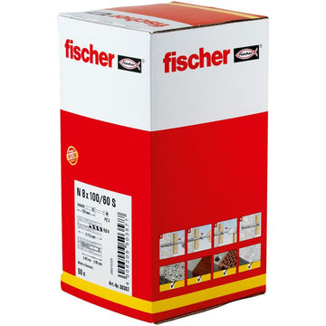 Chevilles et vis Fischer N-S 50357 M8 x 100 mm Fraisée (50 Unités)