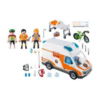 Playset City Life Emergency Ambulance Playmobil 70049 (62 pcs)