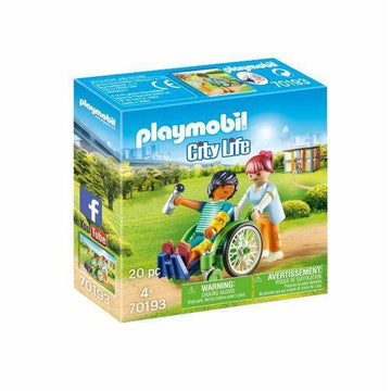 Playset Playmobil City Life Patient in Wheelchair 20 Kosi