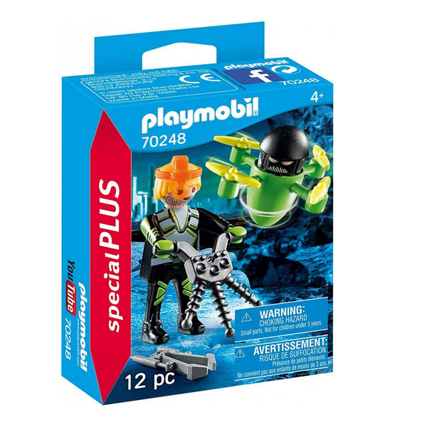 Playset Special Plus Agent with Drone Playmobil 70248 (12 pcs)