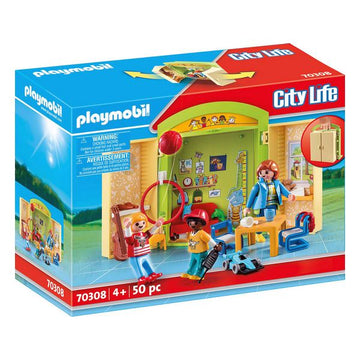 Playset City Life Nursery Chest Playmobil 70308 (50 pcs)