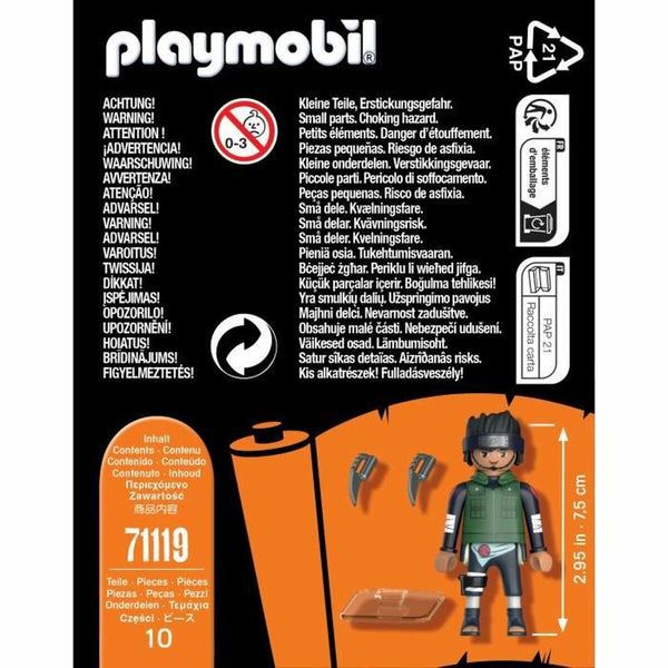 Figure Playmobil Naruto Shippuden - Asuma 71119 10 Pieces