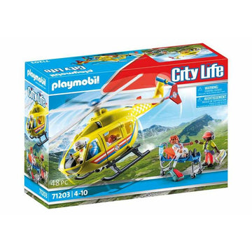 Action Figure Playmobil Rescue helicoptere 48 Pieces