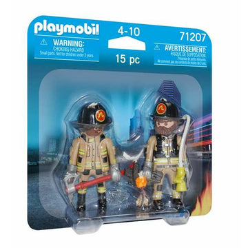 Figurines Articulées Playmobil 71207 Sapeur-pompier 15 Pièces Duo