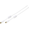 Antenna cable Vivanco 1,5 m 120 db White