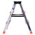 3-step folding ladder Krause 120397 Silver Aluminium