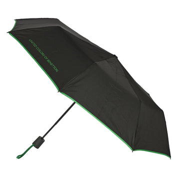 Foldable Umbrella Benetton Black (Ø 93 cm)