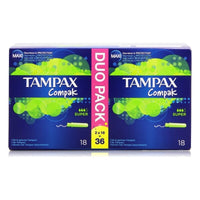 Super Tampons Duo Pack Compak Tampax (36 uds)