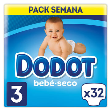 "Dodot Baby-Dry Diapers Size 3, 32 Diapers"