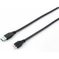 Kabel USB 3.0 A v Micro USB B Equip 128397 Črna 1,8 m