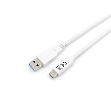 Câble USB A vers USB C Equip 128363 Blanc 1 m