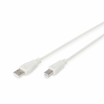 USB A to USB B Cable Digitus AK-300105-030-E Beige 3 m
