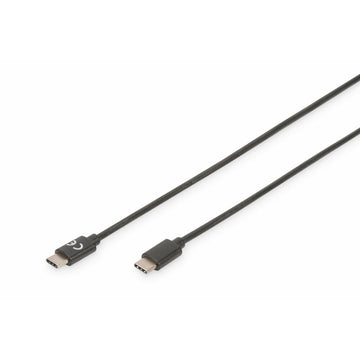 Kabel USB-C Digitus AK-300138-010-S Črna 1 m