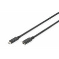 Kabel USB-C Digitus AK-300210-007-S Črna 70 cm