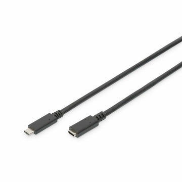 Kabel USB-C Digitus AK-300210-015-S Črna 1,5 m