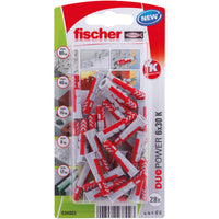 Crampons Fischer DuoPower 534993 Ø 6 x 30 mm Nylon (45 Unités)