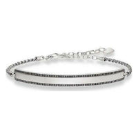 Bracelet Unisexe Thomas Sabo LBA0009-643-11 Argenté Noir 19 cm 15-18 cm