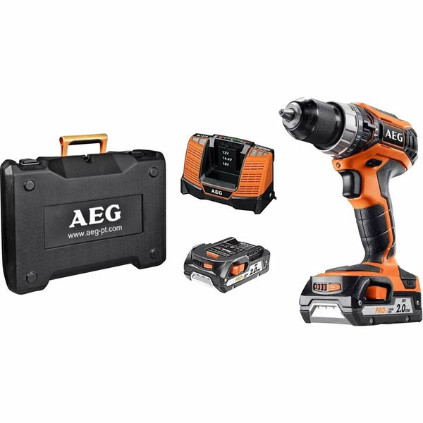 Set de forage et accessoires AEG Powertools BSB18C2 LI-202C 50 Nm