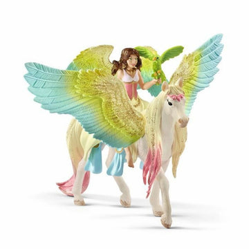 Super junaki Schleich Fairy Surah with glitter Pegasus Plastika