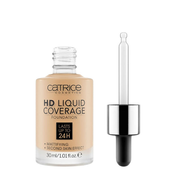 "Catrice Hd Liquid Coverage Foundation Lasts Up Tp 24h 036 Hazelnut 30ml"