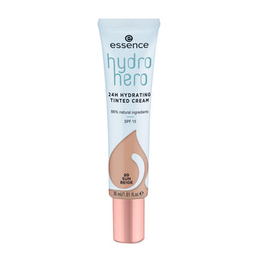 Feuchtigkeitscreme mit Farbe Essence Hydro Hero 20-sun beige SPF 15 (30 ml)