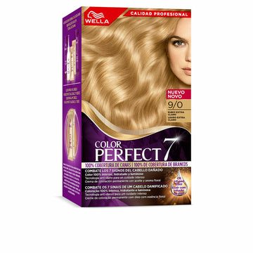 Dauerfärbung Wella Color Perfect 7 Nº 9/0 Graue Haare 60 ml Sehr helles Blond
