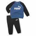 Children’s Tracksuit Puma Minicats Essentials Raglan Black Blue