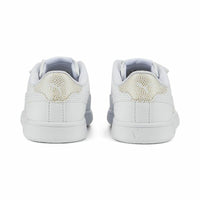 Sports Shoes for Kids Puma Smash v2 Metallics White