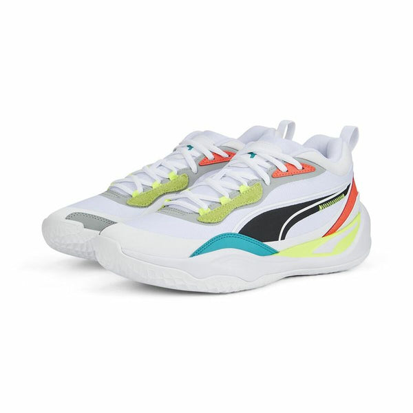 Basketball Shoes for Adults Puma Playmaker Pro White