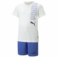 Completo Sportivo per Bambini Puma Logolab Set B  Bianco