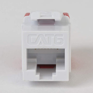 ICC CAT6 RJ45 Keystone Jack for HD Style, White, 25-Pack