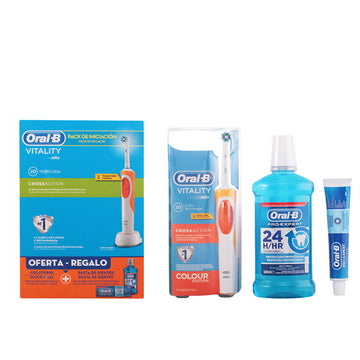 "Oral-B Vitality Cross Action Electric Toothbrush Set 3 Parti"